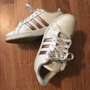 Rose Gold Adidas Sneakers